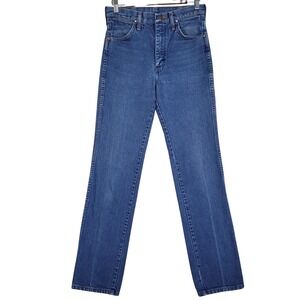 Vintage Wrangler Jeans Men's 29x34 Blue Cowboy Cut Slim Fit 936DEN MADE IN USA